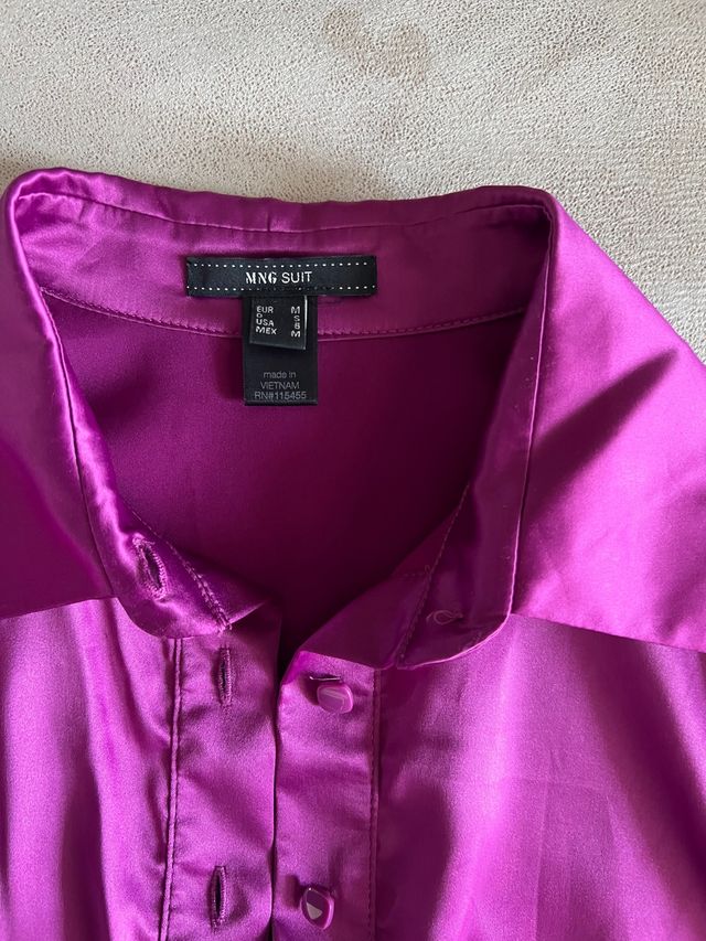 Camicia Mango effetto seta taglia M