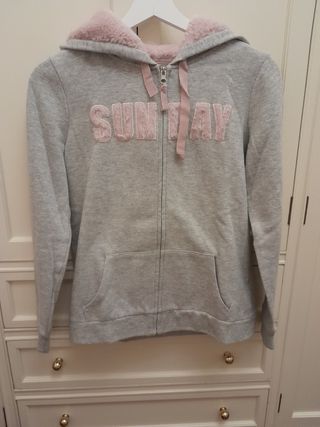 Sudadera con capucha gris Springfield XS