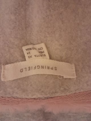 Sudadera con capucha gris Springfield XS