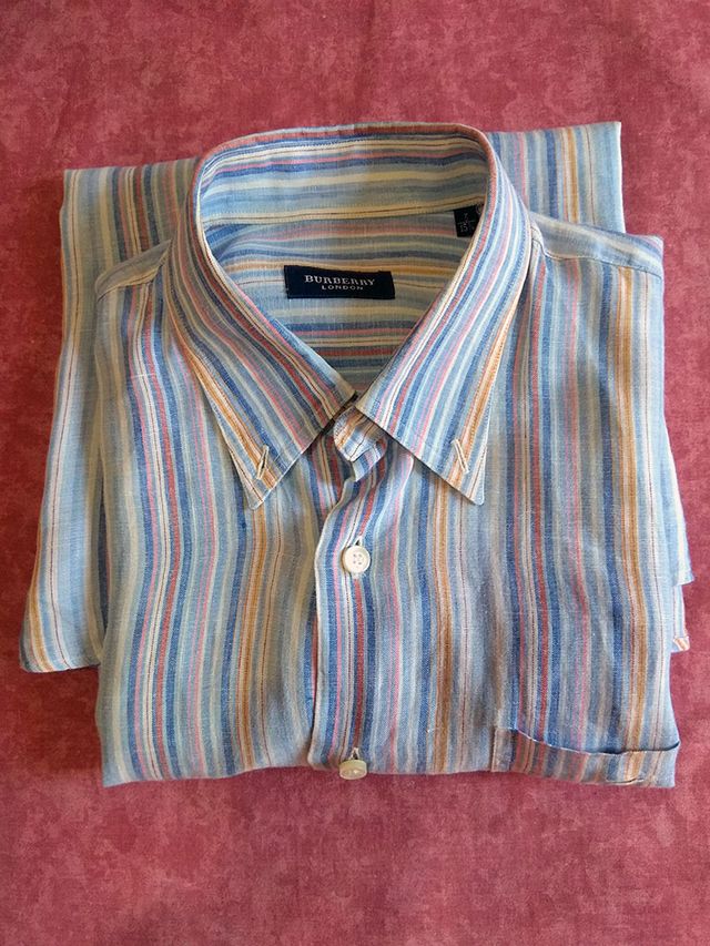 Camisa chico Burberry London manga corta 15 3/4