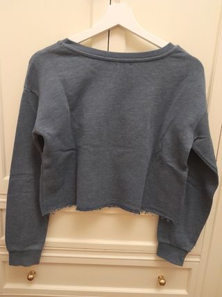 Sudadera chica corta, Bershka S