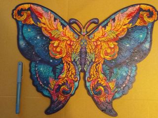 PUZZLE rompecabezas madera mariposa