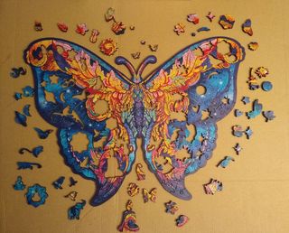 PUZZLE rompecabezas madera mariposa