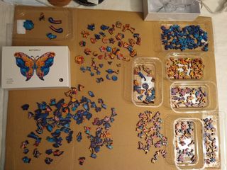 PUZZLE rompecabezas madera mariposa