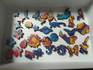 PUZZLE rompecabezas madera mariposa