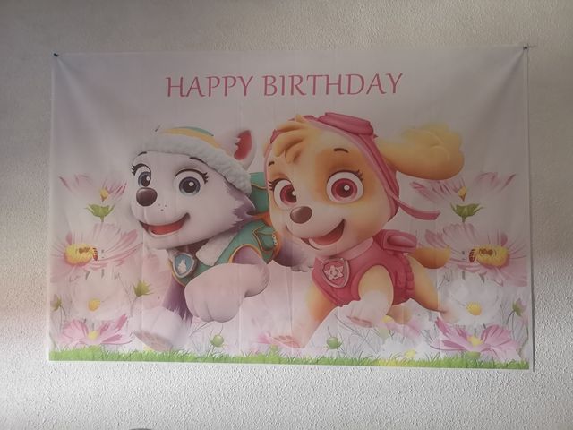 patrulla canina, tela para fondo, foto, decoración