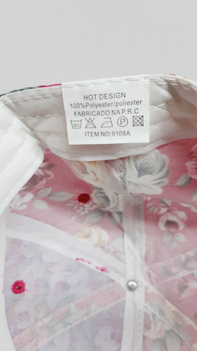 Boné estampado de senhora ou rapariga