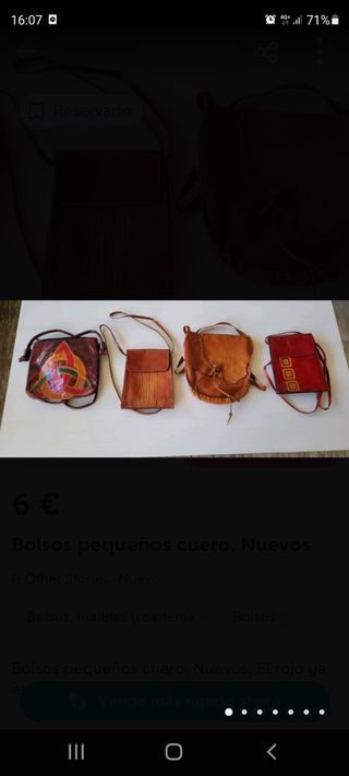 Bolso cuero con dibujo