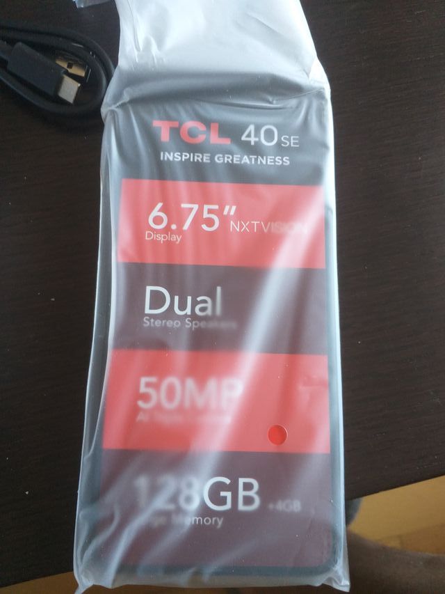 TCL 40 SE 128GB NEGRO NUEVO A ESTRENAR