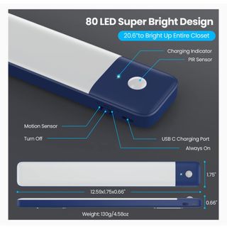 2 luces LED recargables 32 cm