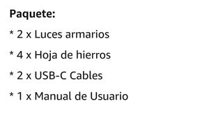 2 luces LED recargables 32 cm