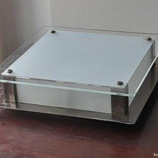 Aplique de iluminación int/ext acero inox