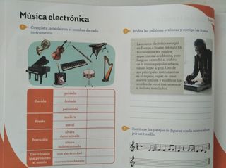 Música cuaderno acordes 6° primaria. Santillana.