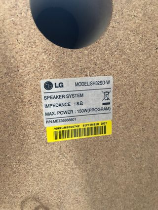 Torre de sonido LG Prime Sound System