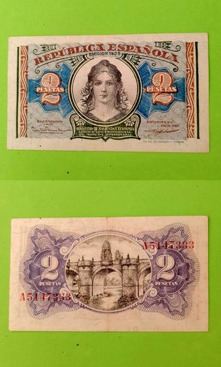 2 Pesetas 1938