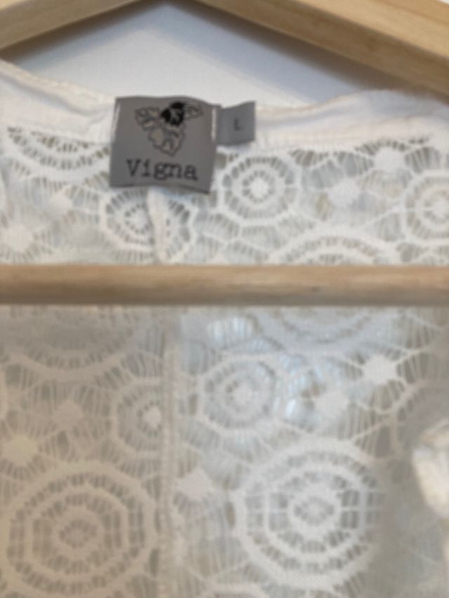 Sobrecamisa blonda mujer L