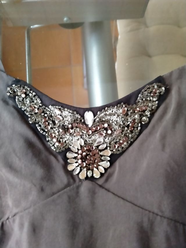 Vestido de fiesta corto, nuevo, T.S
