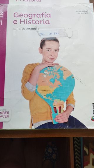 libro geografía e historia de 1Eso