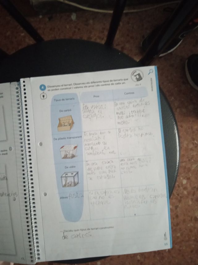 On són els cargols quan fa sol?