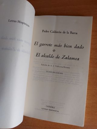 El alcalde de zalamea. 5 eur cada una