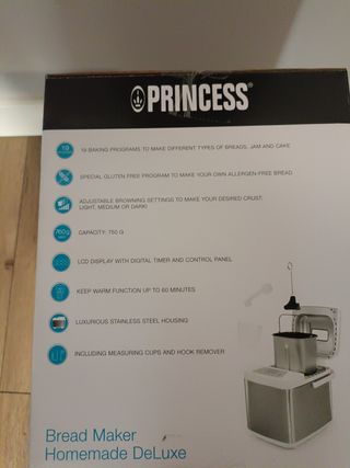 Panificadora Princess nueva