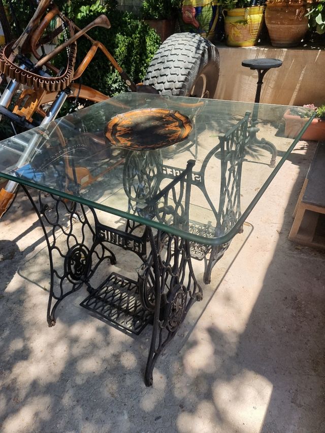 mesa de cristal