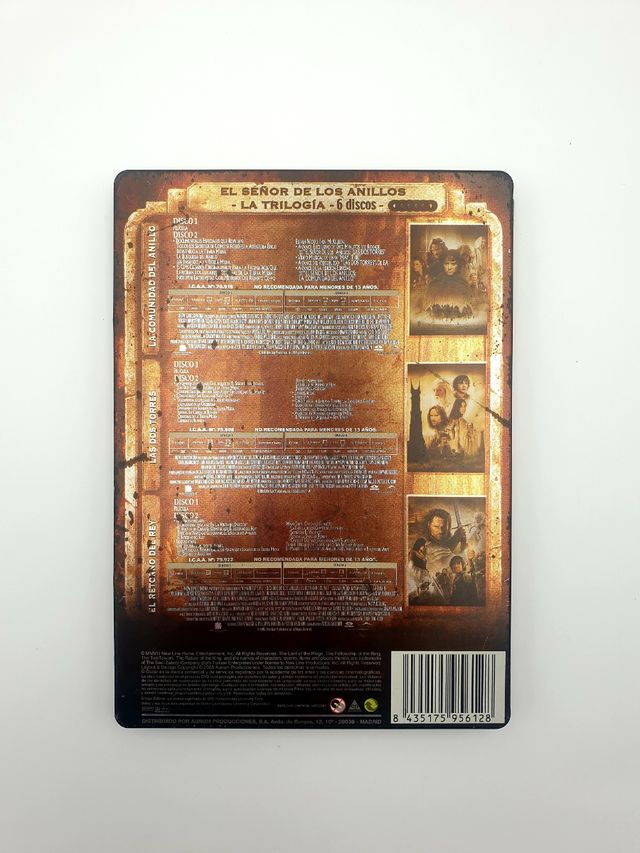 El Señor de Los Anillos Trilogía DVD