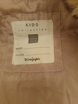 Parka 3/4 El Corte Inglés 