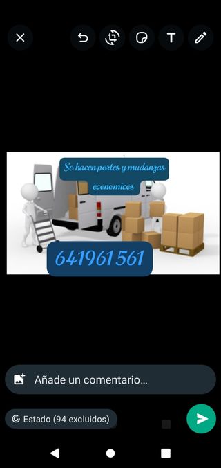 se hacen portes y mudanzas economicos