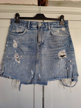 Falda vaquera Zara