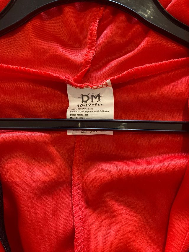 Disfraz+careta/ MONO CASA DE PAPEL unisex t10-12