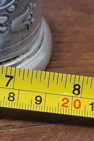 Juego de aceitera y vinagrera en peltre