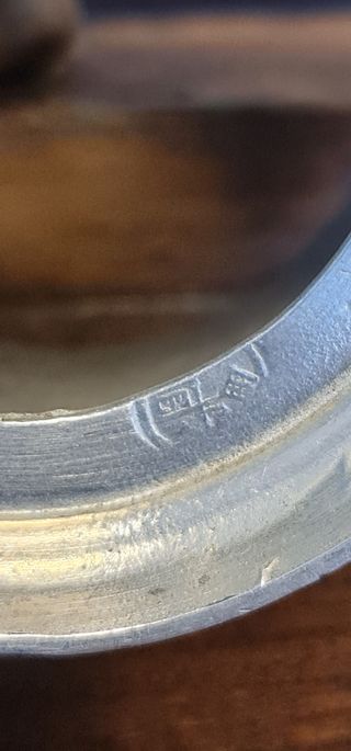 Juego de aceitera y vinagrera en peltre