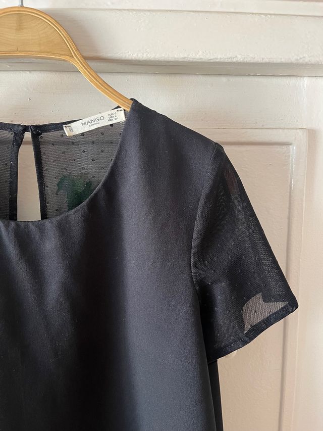 Vestido Negro de Mango