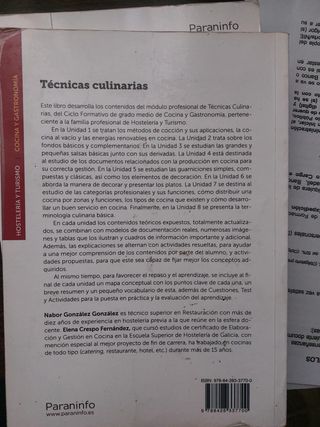 libro de cocina Tecnicas culinarias