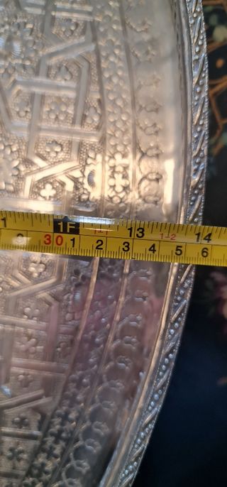 Bandeja Árabe de alpaca plateada