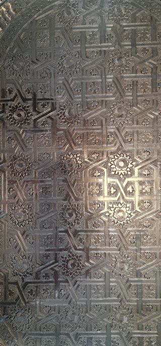 Bandeja Árabe de alpaca plateada