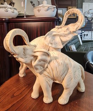 Pareja de elefantes vintage de Urregui