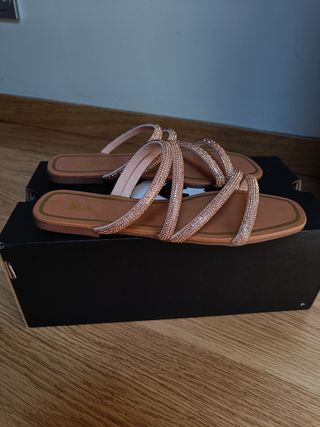 Sandalias planas joya Shein nuevas