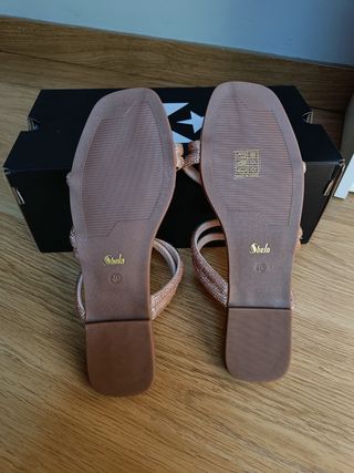 Sandalias planas joya Shein nuevas