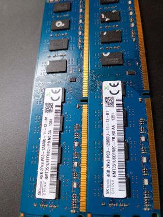 RAM DDR3 8GB (2X4GB) HYNIX 1600 HMT351U6EFR8C  1