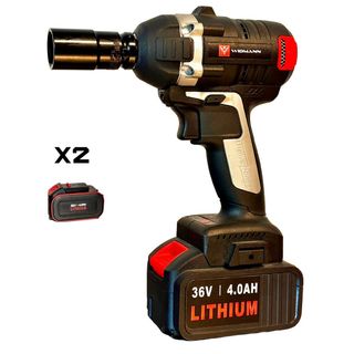 LLAVE DE IMPACTO WIDMANN 36V 4 AH Con 2 baterías