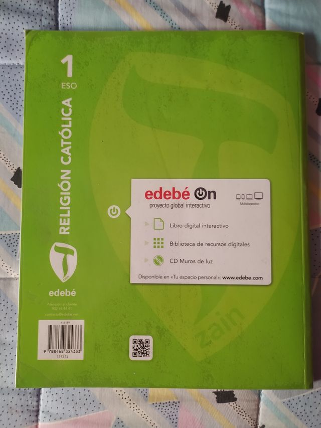 Libro religión católica 1° ESO Edebé + CD