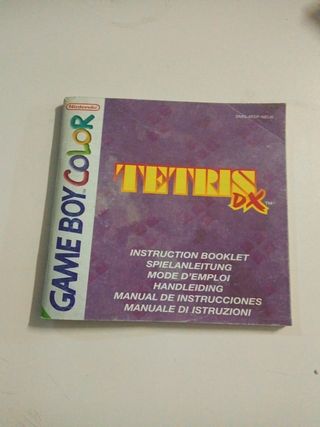 manual Tetris DX gameboy color