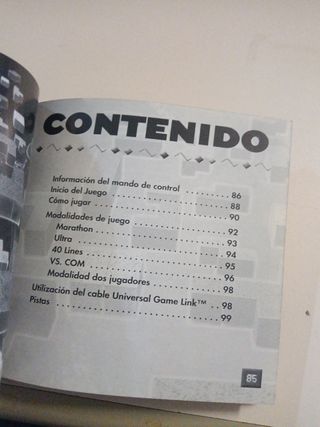 manual Tetris DX gameboy color