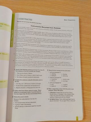 Libro de inglés Living English 2 de bachillerato
