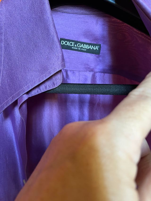 Camisa de seda Dolce and Gabbana