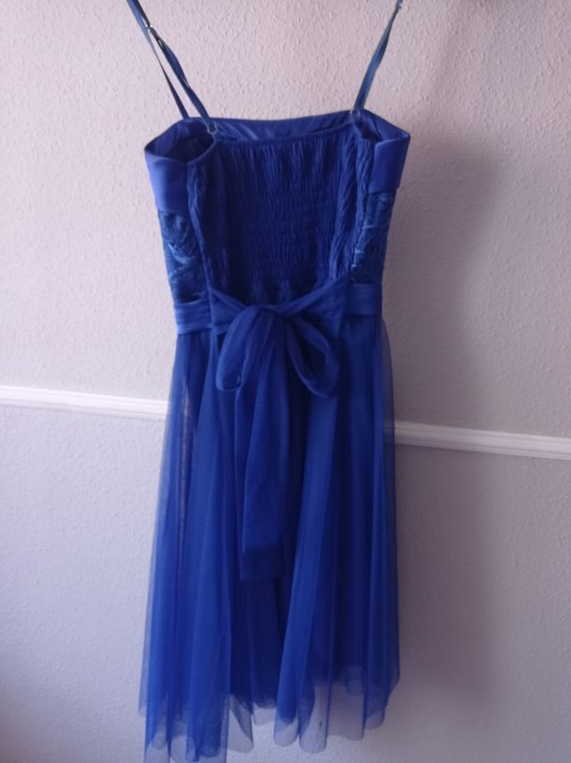 vestido de fiesta azul,talla única