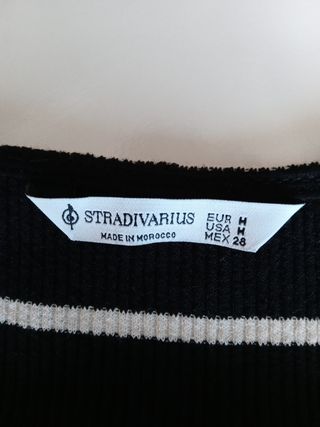 Top rayas Stradivarius