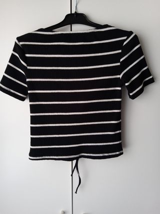 Top rayas Stradivarius